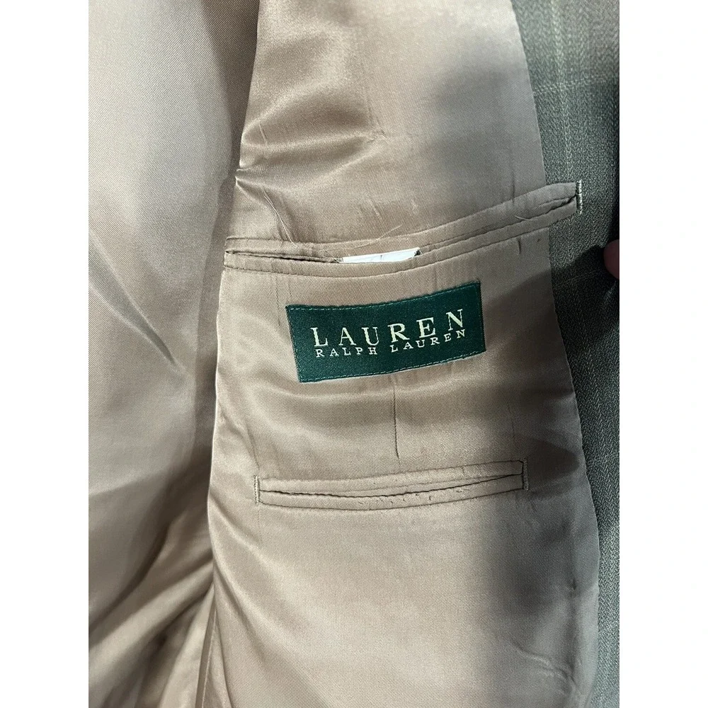 Lauren Ralph Lauren Blazer Size 42L 42 Long Wool Brown Two Button Classic‎